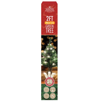 2FT Prelit LED Green Christmas Tree