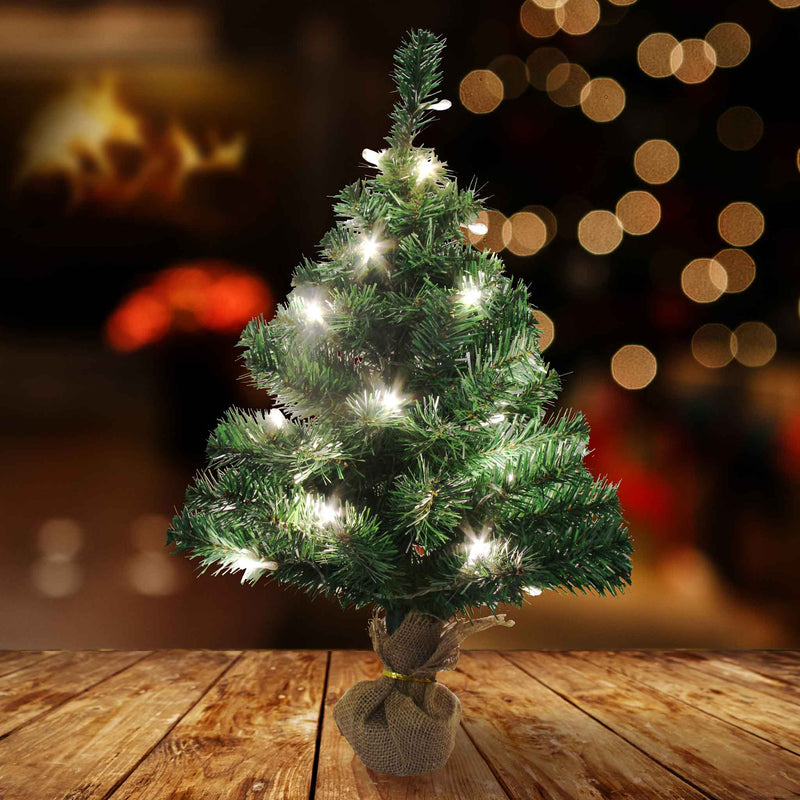 2FT Prelit LED Green Christmas Tree