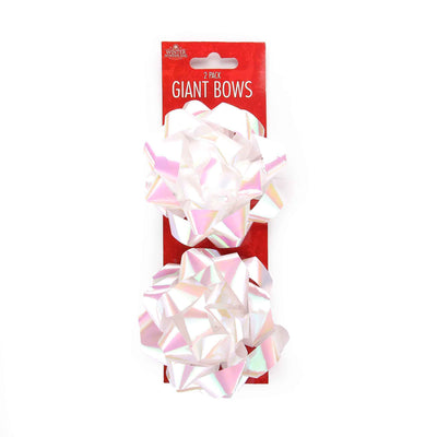 Giant Foil Gift Bows 2 Pk Assorted Colours