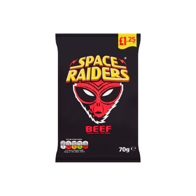 Space Raiders Beef Crisps 70g x 3PK