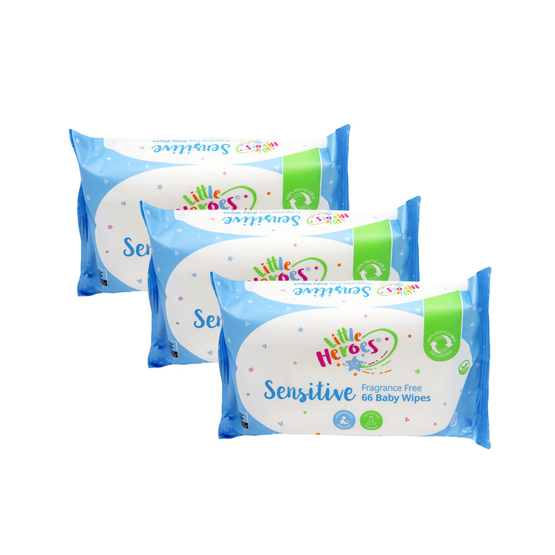 Little Heroes Sensitive Baby Wipes 66S