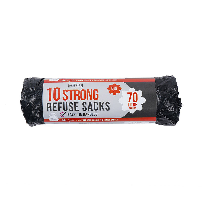 Strong Tie Handles Refuse Sacks 70L 10S X 4PK