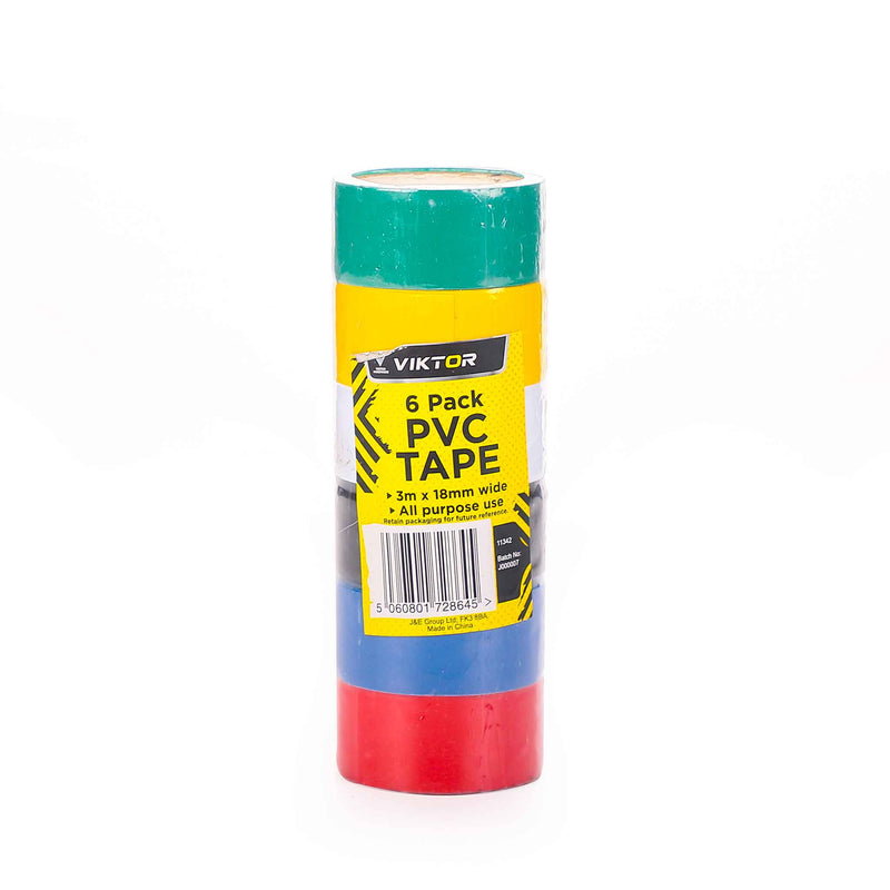 All Purpose PVC Tape Set of 6