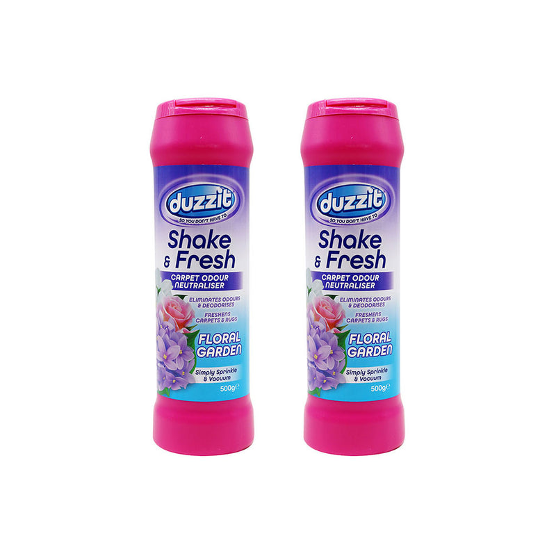 Duzzit Shake & Fresh Carpet Odour Neutraliser Floral Garden 500g