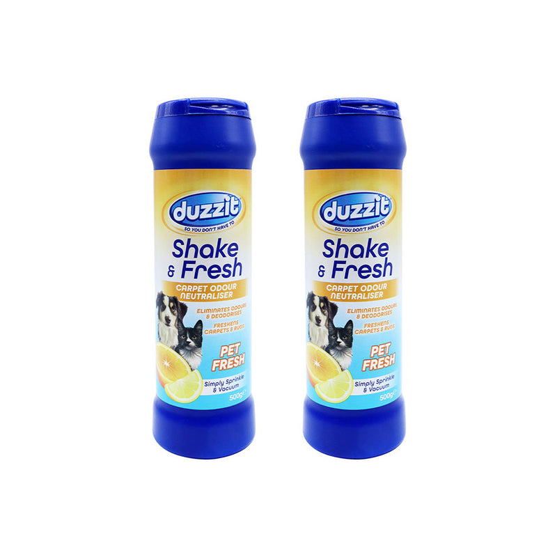 Duzzit Shake & Fresh Carpet Odour Neutraliser Pet Fresh 500g