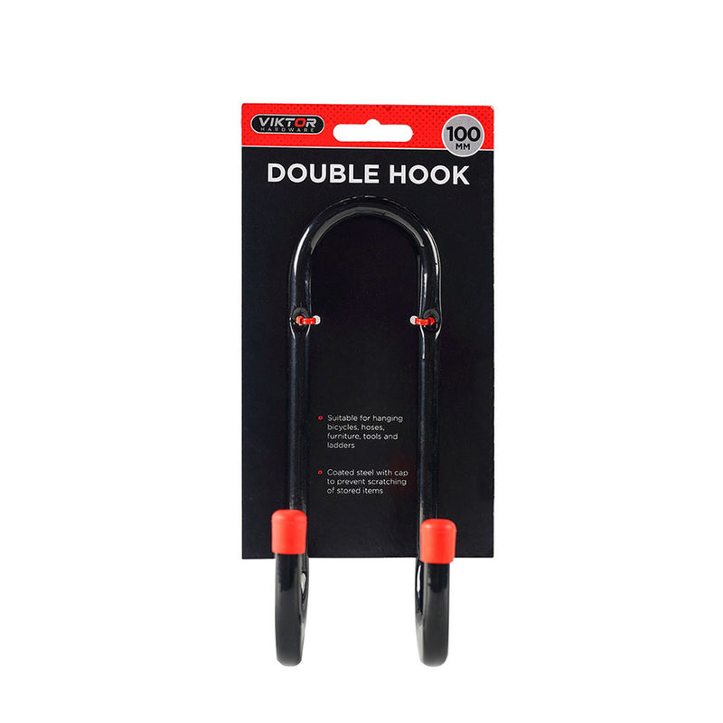 Black Steel Double Hook 1Pack