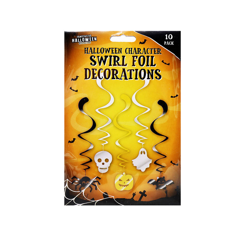 Halloween Character Swirl Foil Decorations