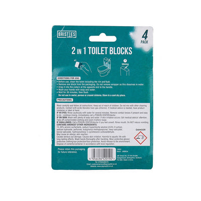 2In1 Toilet Blocks Cube Pine Fresh 4Pack x 3PK