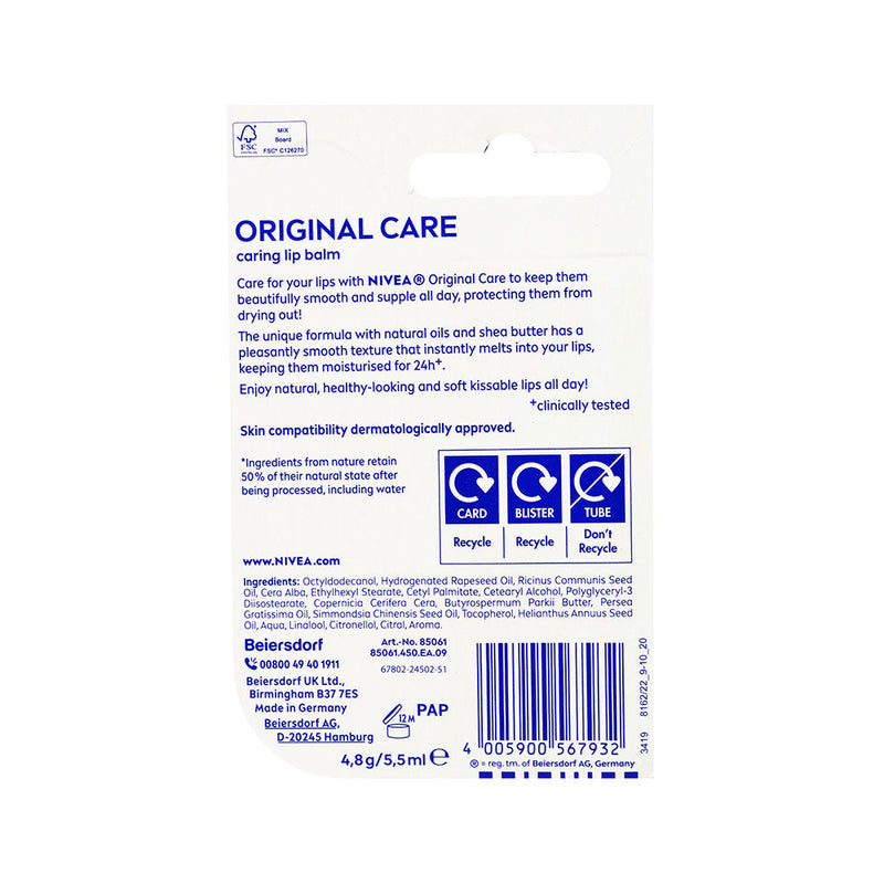 Nivea Original Care Lip Balm 5.5ML