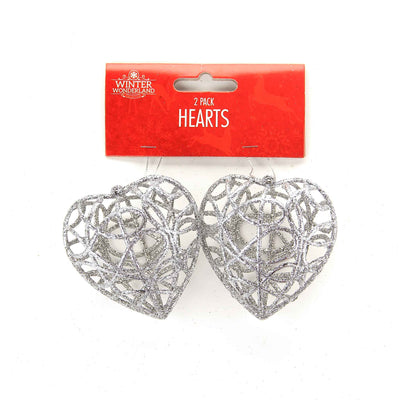 Hearts Tree Decoration 2PK