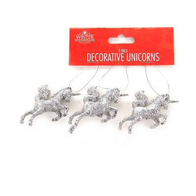 3PK Hanging Unicorns