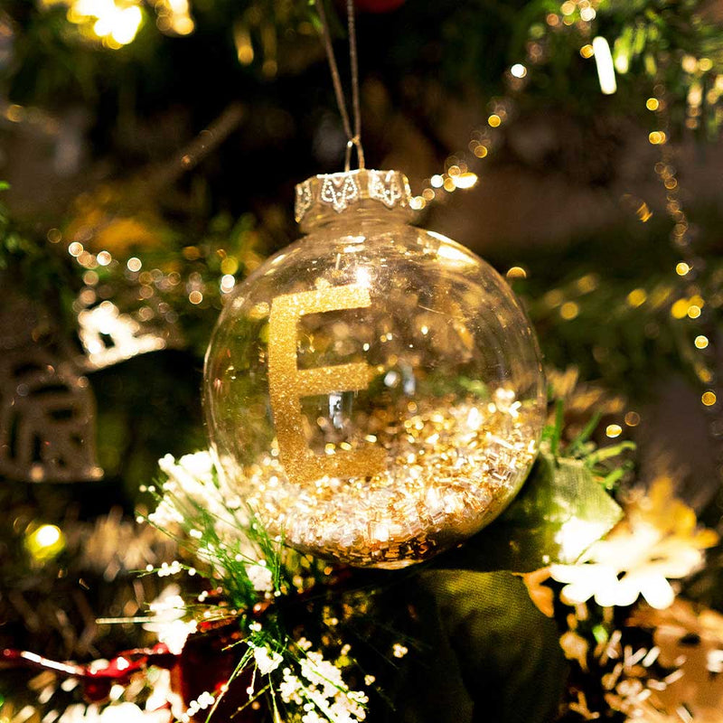 Gold Letter Bauble