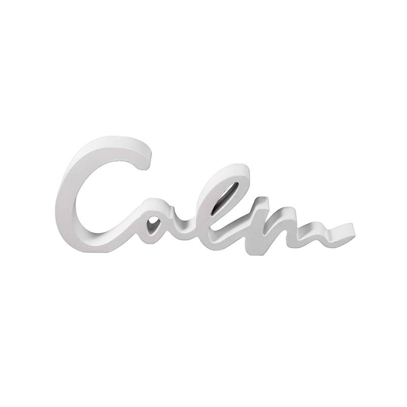 Wooden White Calm Sign Decoration