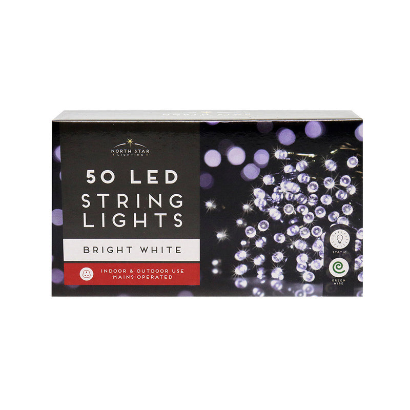 50 LED String Lights Bright White