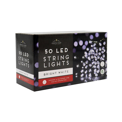 50 LED String Lights Bright White