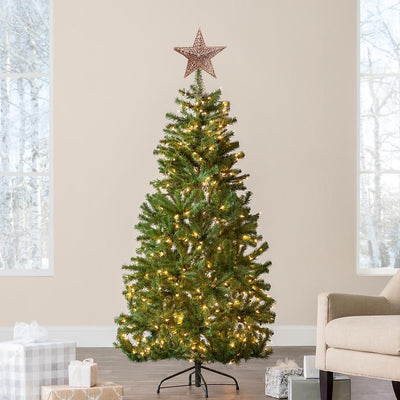 Rose Gold Star Tree Topper 17CM