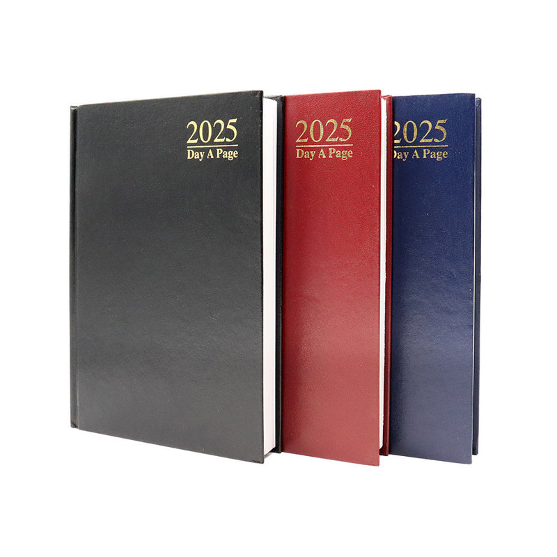 2025 A5 Day A Page Casebound Diary Notebook