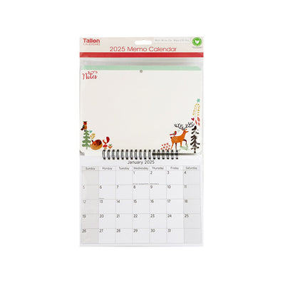 2025 Memo Calendar Compact & Pen