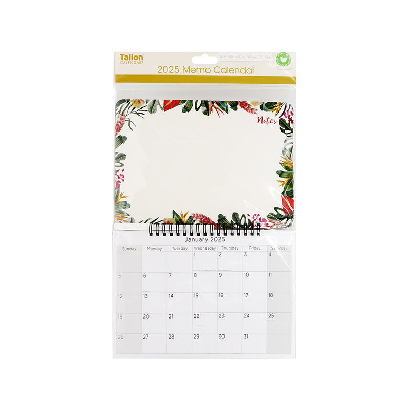 2025 Memo Calendar Compact & Pen