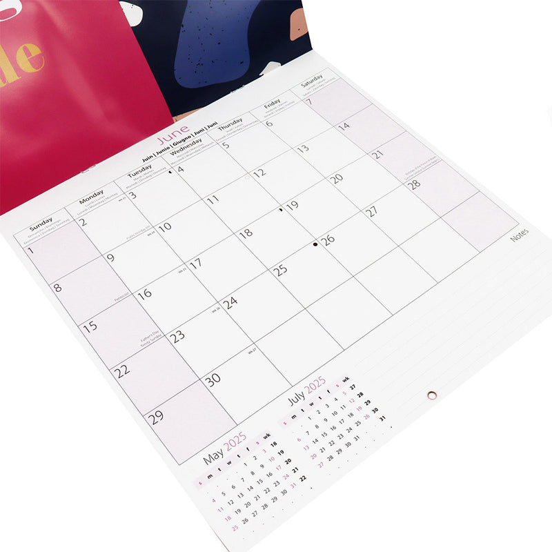 2025 Illustrated Square Monthly Calendar