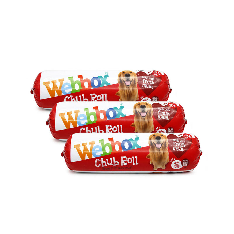 Webbox Prime Beef Chub Rolls Dog Food 720g