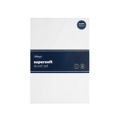 Silentnight Supersoft Duvetset Double Size White