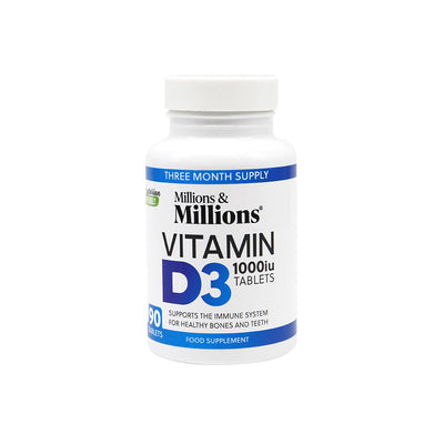 Millions & Millions Vitamin D3 1000iu 90 Tablets