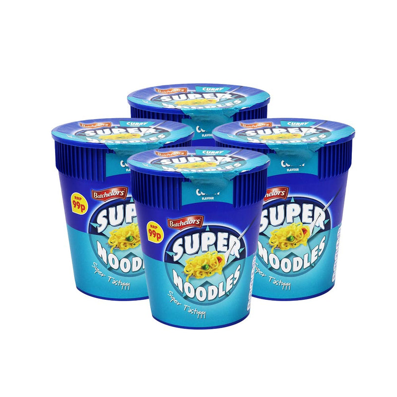 Batchelors Super Noodles Curry Flavour 75g x 4Pack