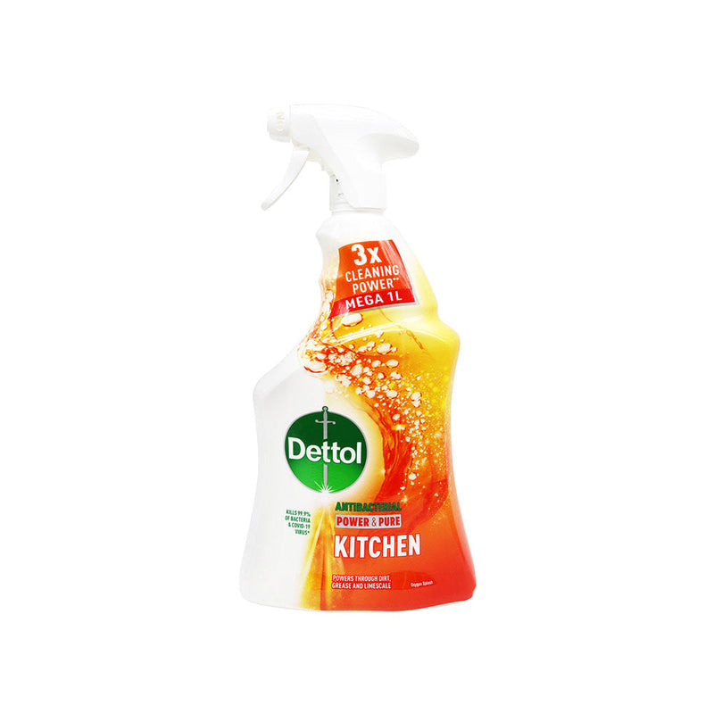 Dettol Antibacterial Power & Pure Kitchen Cleaner Spray 1L