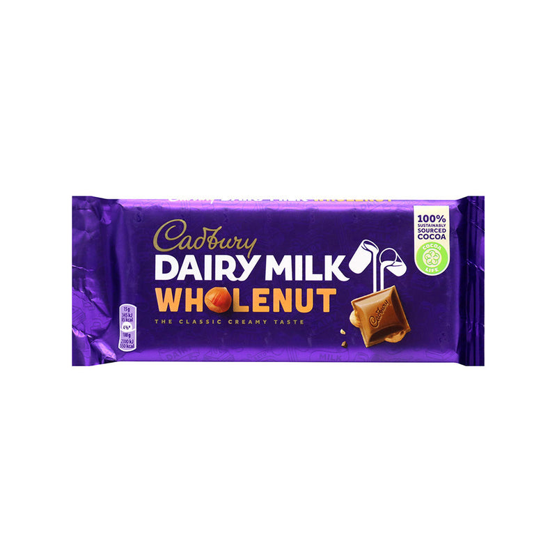 Cadbury Dairy Milk Wholenut Chocolate Bar 120g