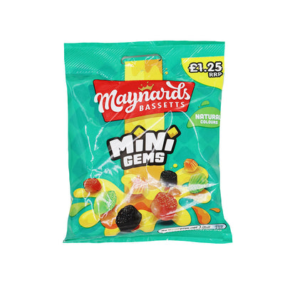 Maynards Bassetts Mini Gems Fruit Flavour 130g