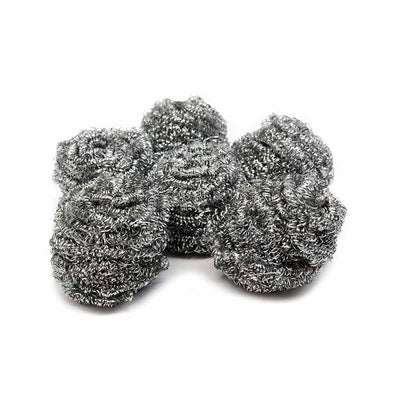 Spiral Stainless Steel Scourers 6PK