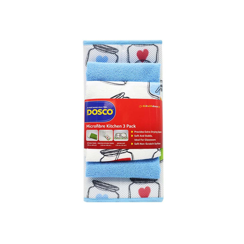 Microfibre Kitchen Towel Set 3Pack x 2PK