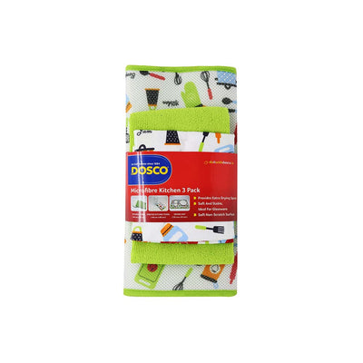 Microfibre Kitchen Towel Set 3Pack x 2PK