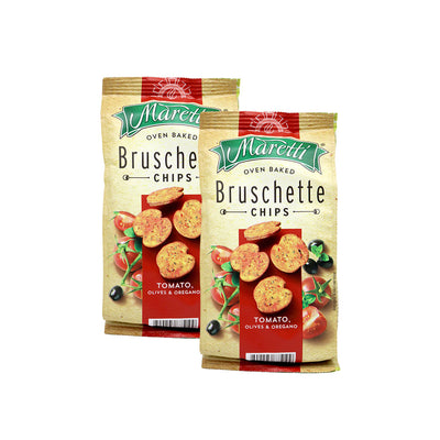 Maretti Bruschette Tomato Olives & Oregano Chips 70g