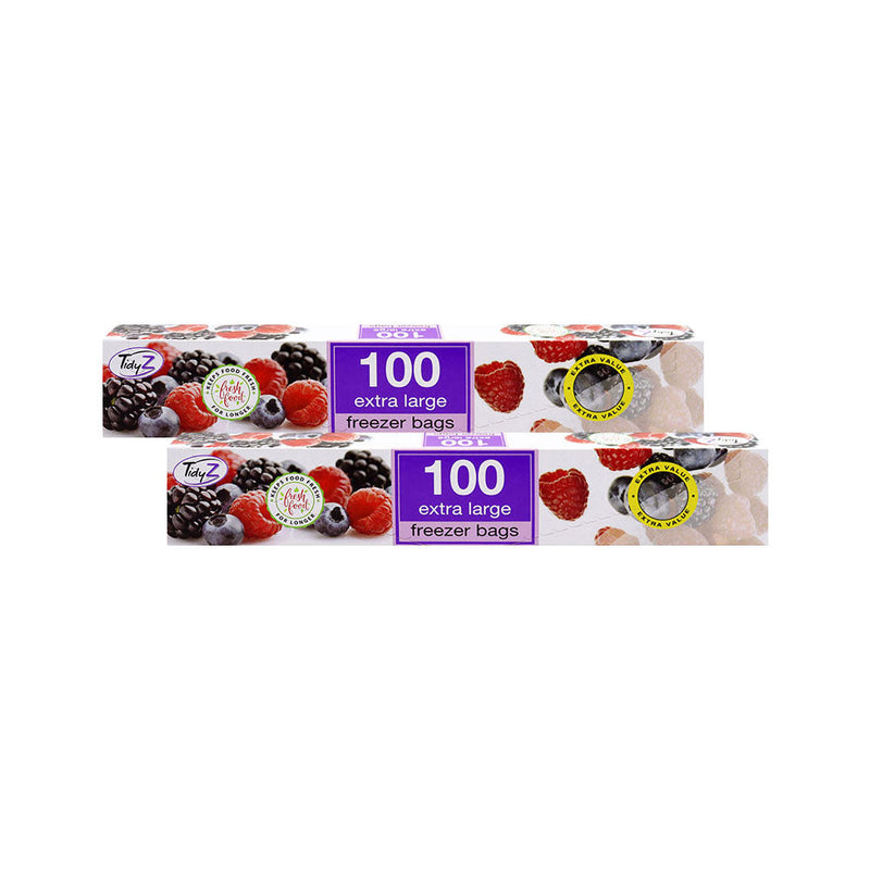 TidyZ 100 Extra Large Fridge Freezer Food Bags