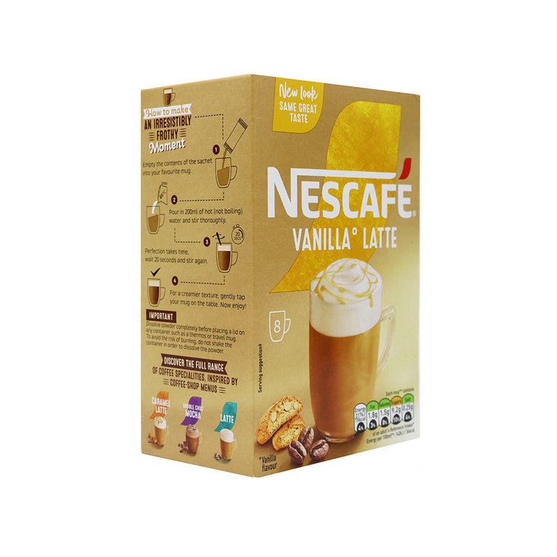 Nescafe Vanilla Latte Instant Coffee 8S