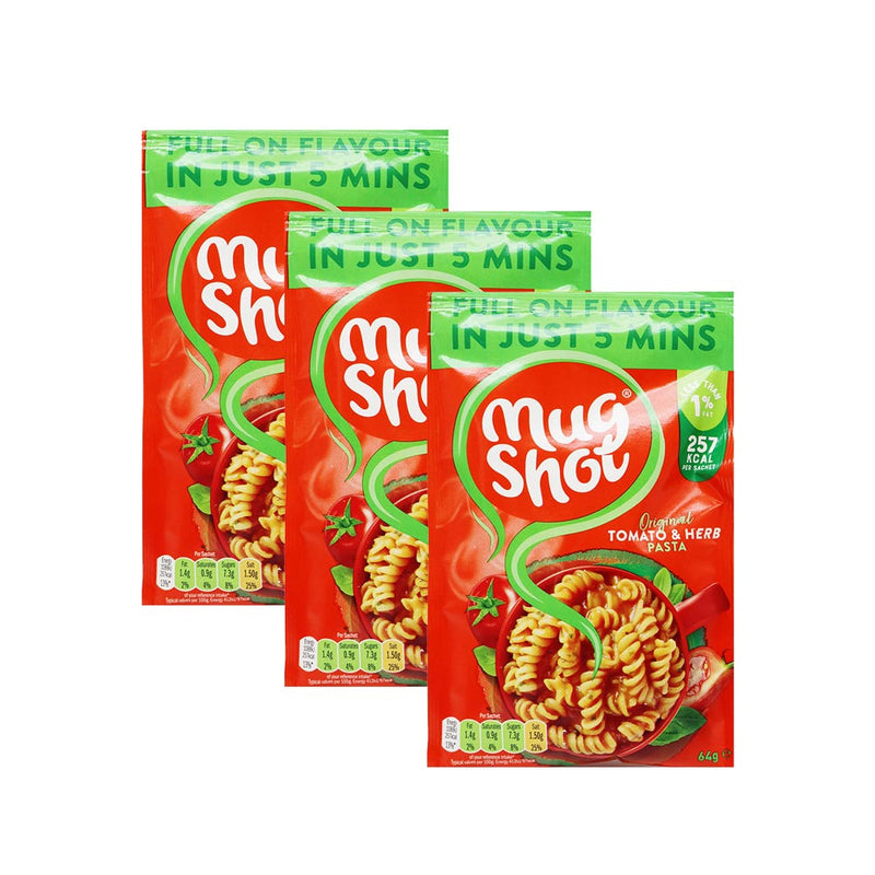 Mug Shot Tomato & Herb Flavour Pasta 64g