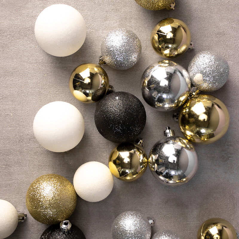 Christmas Baubles 22PCS Gold & Silver