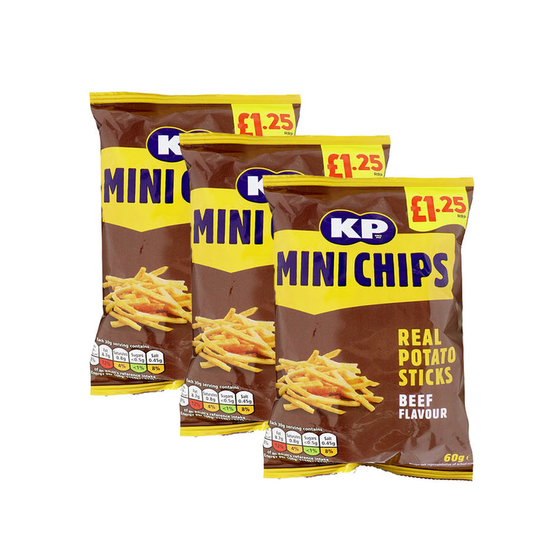 KP Mini Chips BBQ Beef Flavour 60g