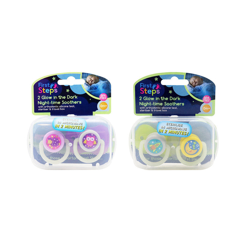 First Steps Night-Time Soother Box 2Pack