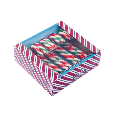 Peppermint Flavour Red & Green Candy Canes 10x12g