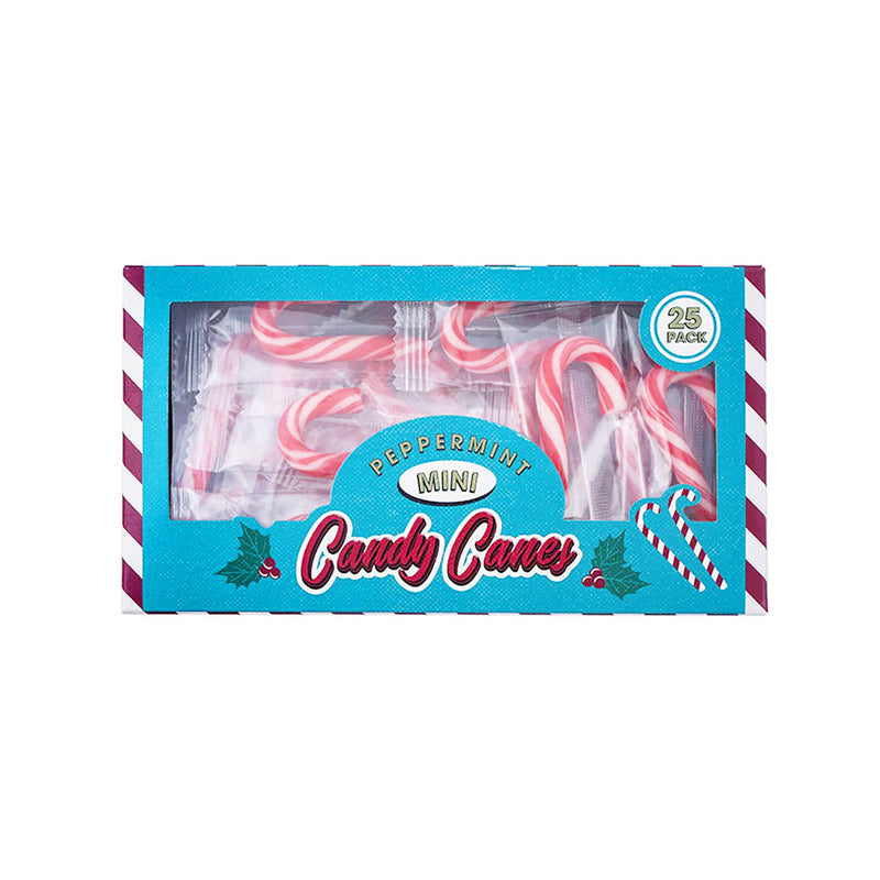 Mini Peppermint Flavour Candy Canes 25x4g