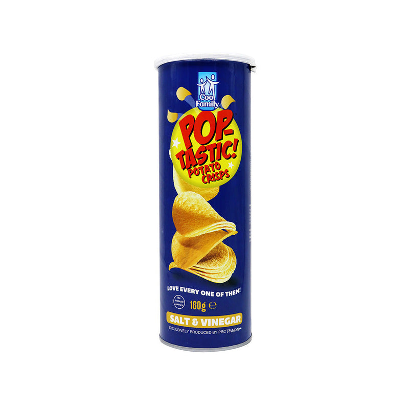 Pop Tastic Salt & Vinegar Potato Crisps 160g