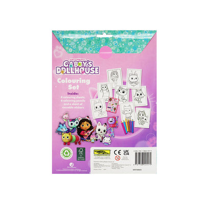 Gabby's Dollhouse Colouring Set