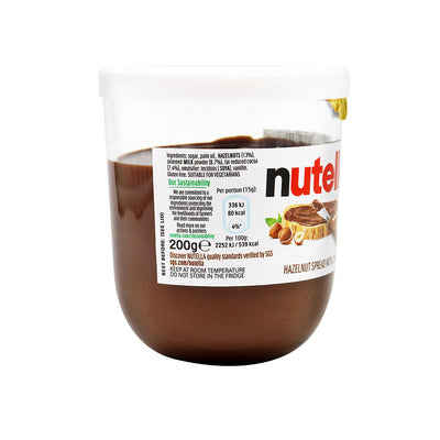 Nutella Hazelnut Spread with Cocoa Jar 200g