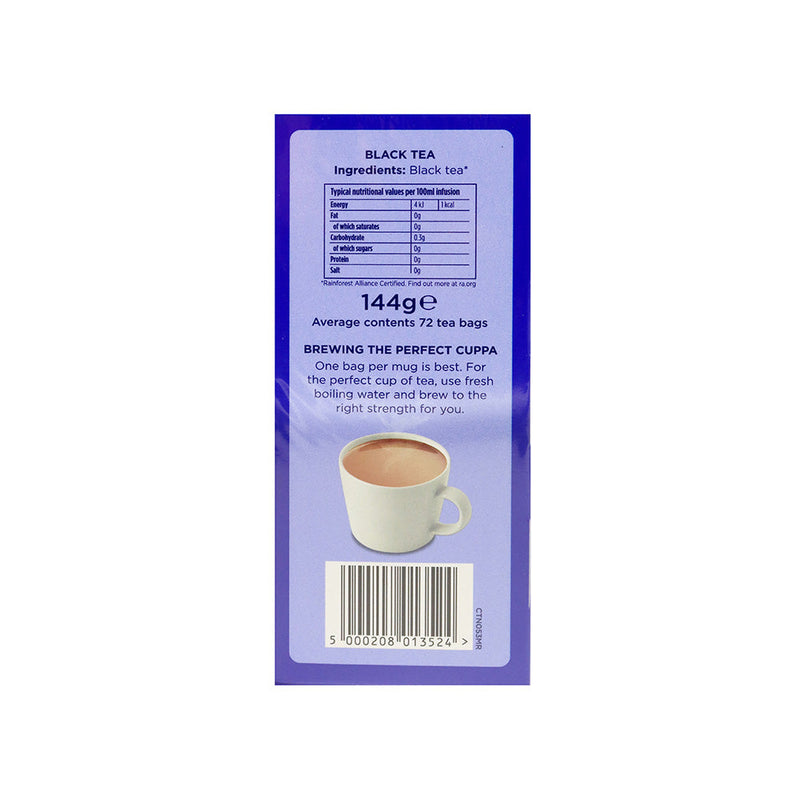 Tetley One Cup Black Tea Bags 72S