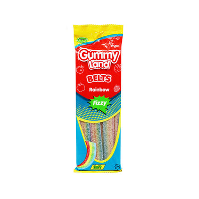 Gummy Land Rainbow Fizzy Belt Jelly 150g