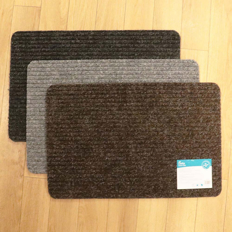 JVL Delta Ribbed Indoor Mat 40x60CM