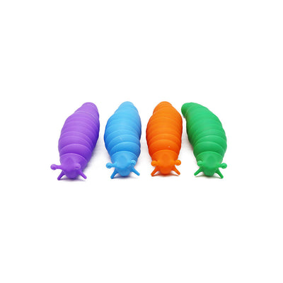 Rainbow Wriggle Slug Puzzle Toy 4 Colours